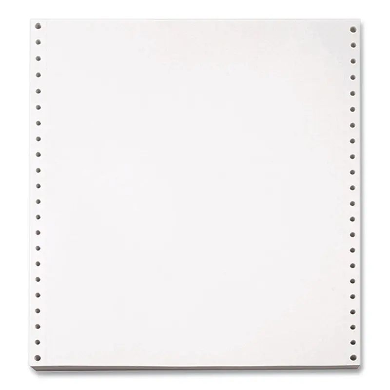 Blank Continuous Paper, 1-Part, 20 lb Bond Weight, 9.5 x 5.5, White, 5,400/Carton