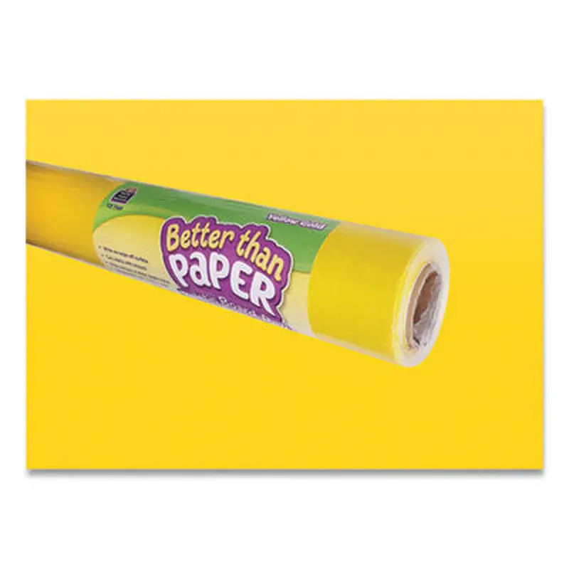 Better Than Paper Bulletin Board Roll, 4 ft x 12 ft, Yellow Gold