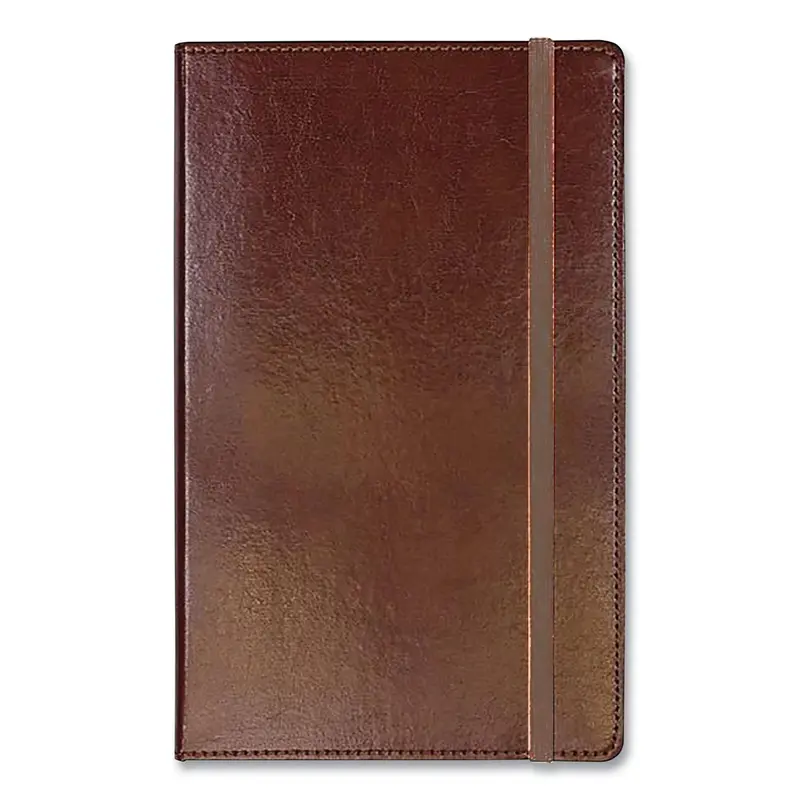 Bonded Leather Journal, 1-Subject, Narrow Rule, Brown Cover, (240) 8.25 x 5 Sheets