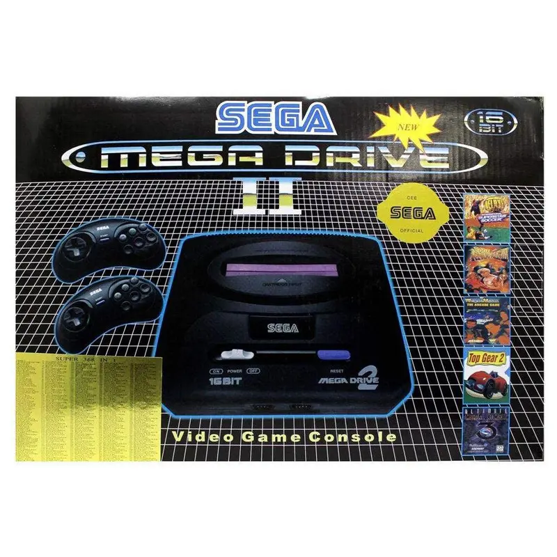 Sega Mega Drive 2 Video Game with 2 controllers and 368 game /4829