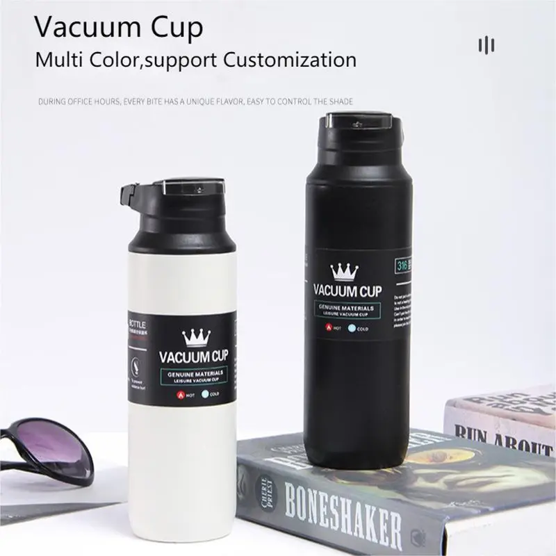 (Net)  510 ML| High Capacity Business Thermos Mug Stainless Steel Tumbler Insulated Water Bottle Vacuum Flask for Office Tea Mugs / 218267Black
