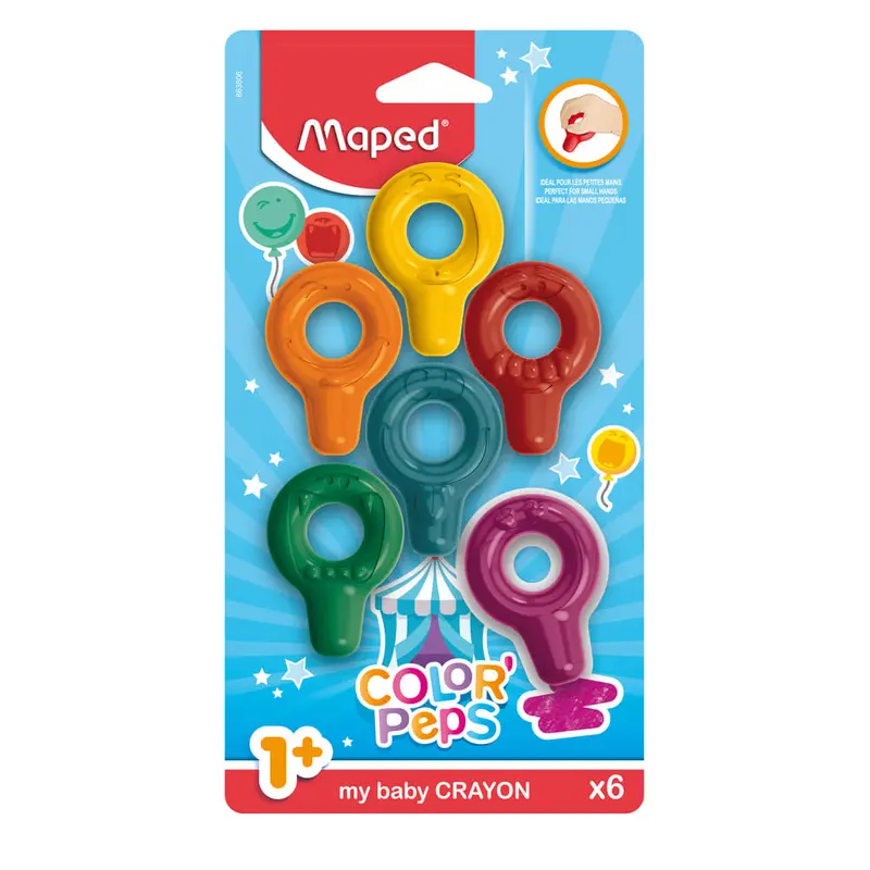 ( NET) Maped Early Age Baby Crayons My 1st Bls Card=6