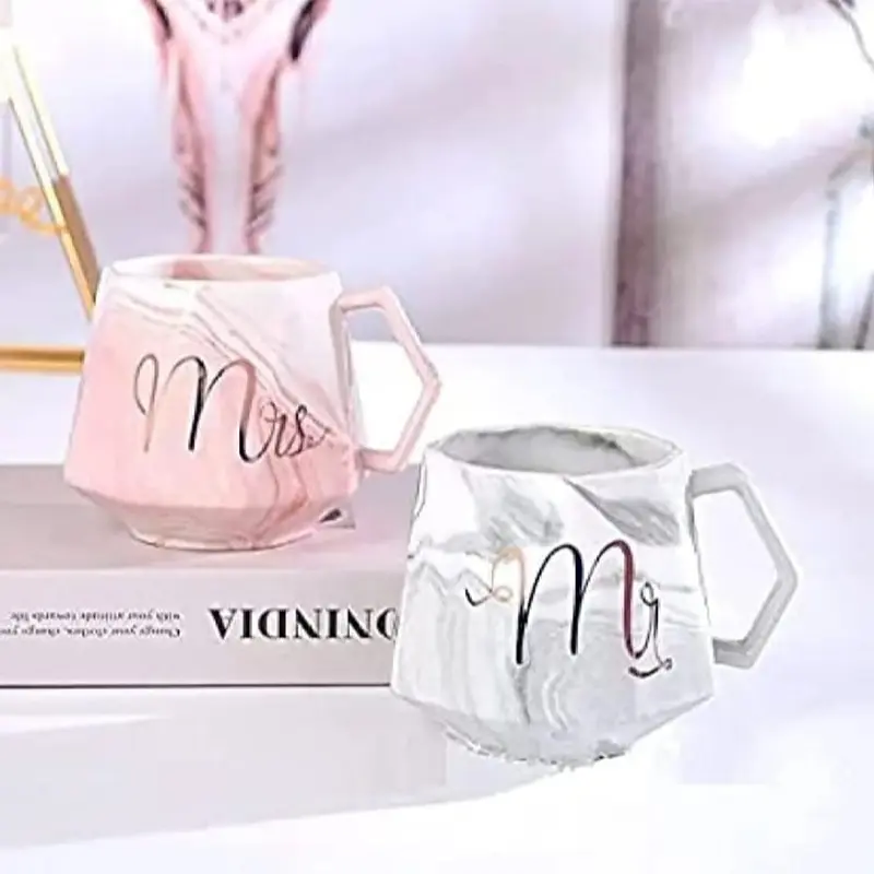 (Net) Elegant Mr and Mrs Ceramic MugsMr Colored White