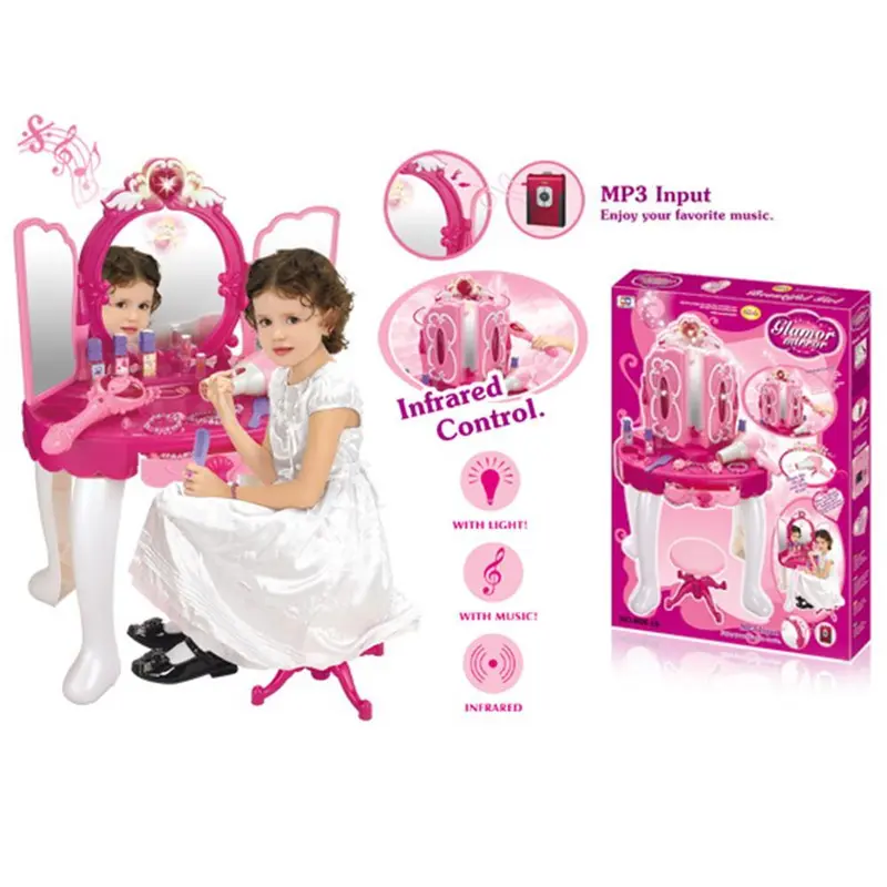 (Net) Glamour Mirror Makeup Dressing Table