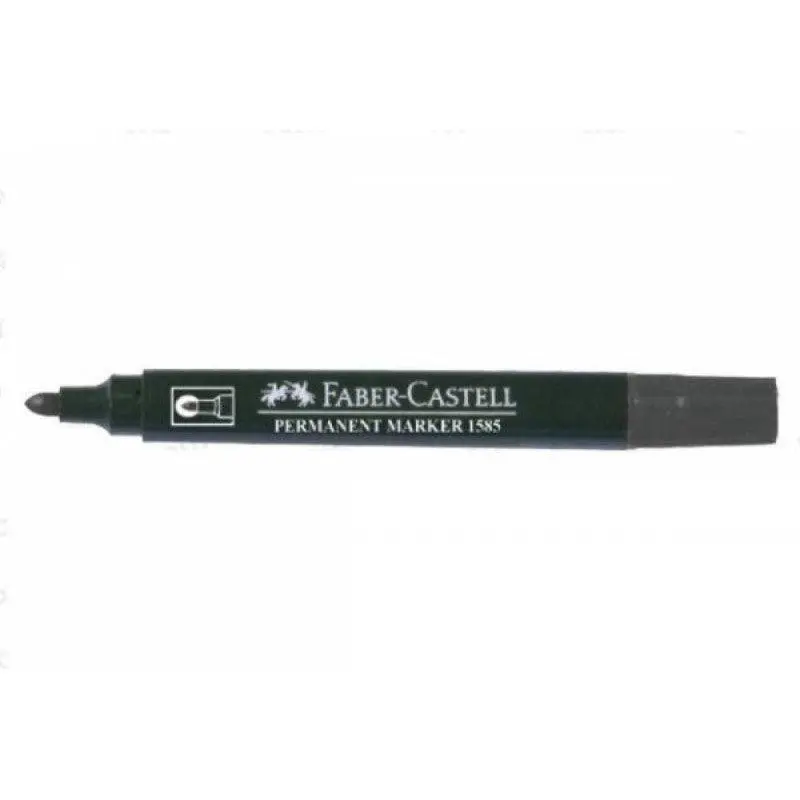 (NET) Faber Castle Permanent Marker Round Tip Black
