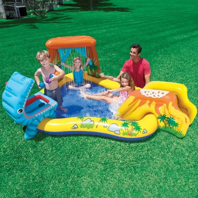 (NET) Intex 57444NP Dinosaur Play Center Swim Pool