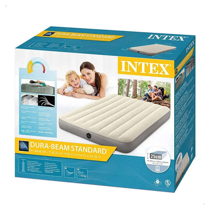 (NET) Intex Dura Beam Single High Airbed / 1.37m x 1.91m x 25cm