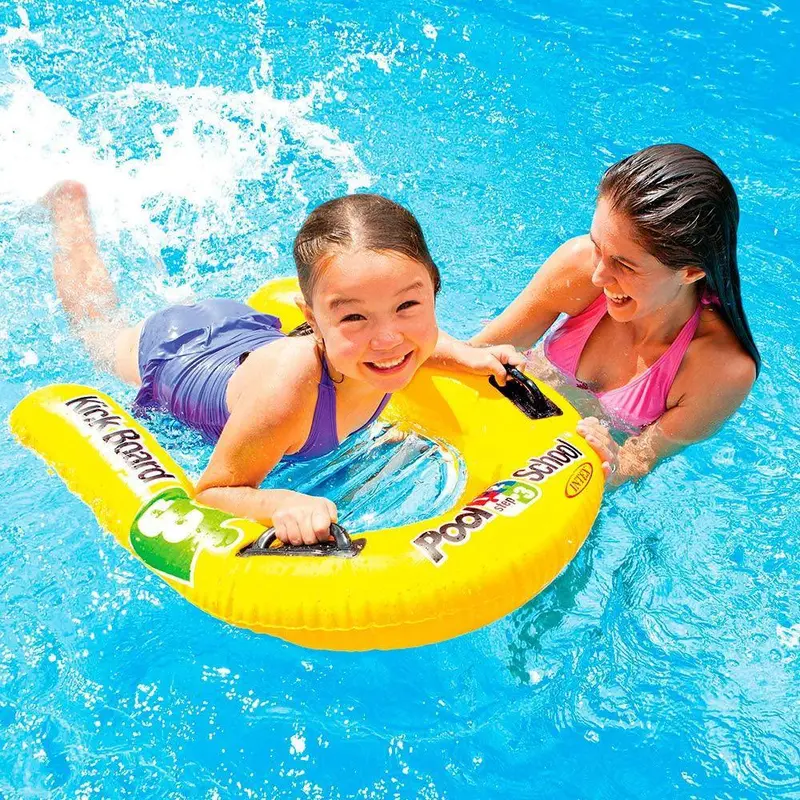 (NET) Intex 58167 Pool School Step 3 Deluxe Inflatable Swimming Kickboard Float / 58167P
