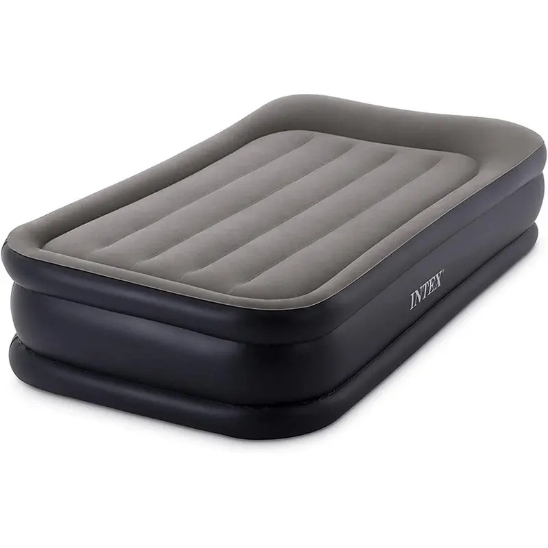 (NET) Intex Dura-Beam Standard Deluxe Pillow Rest Airbed with Built-in Electric Pump