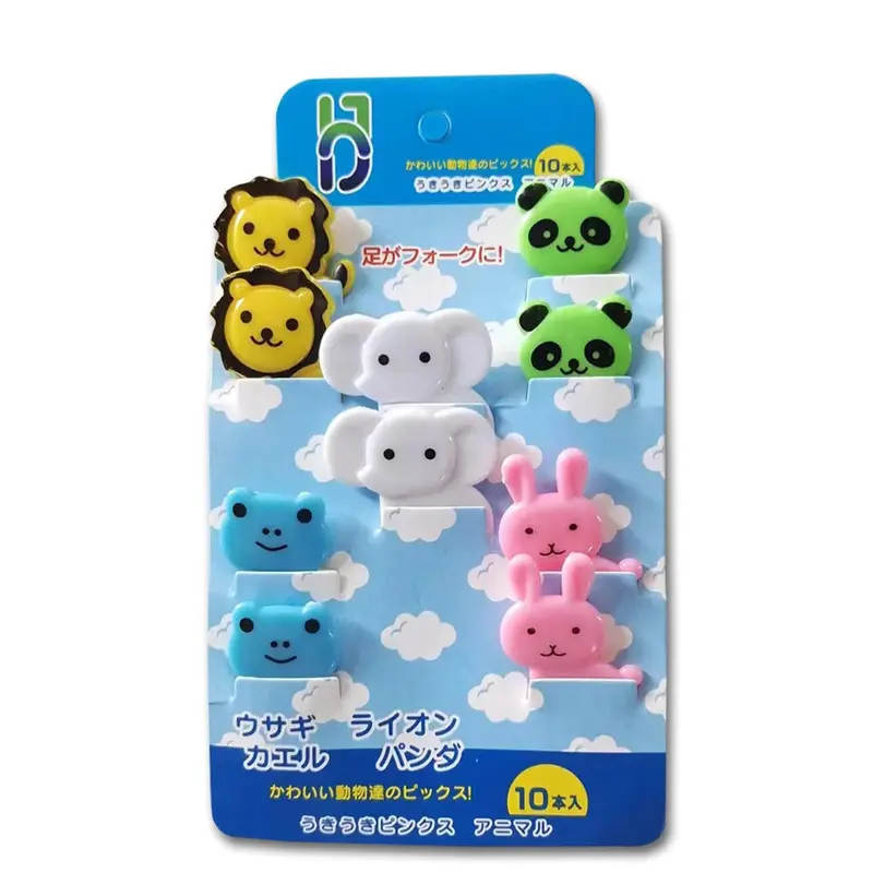 (net) Mini Kids Animal Food Fruit Picks Forks