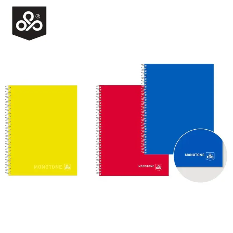 (NET) OPP Monotone Spiral 60 Gsm Seyes 48 Sheets / 21 x 27.5 cmGreen