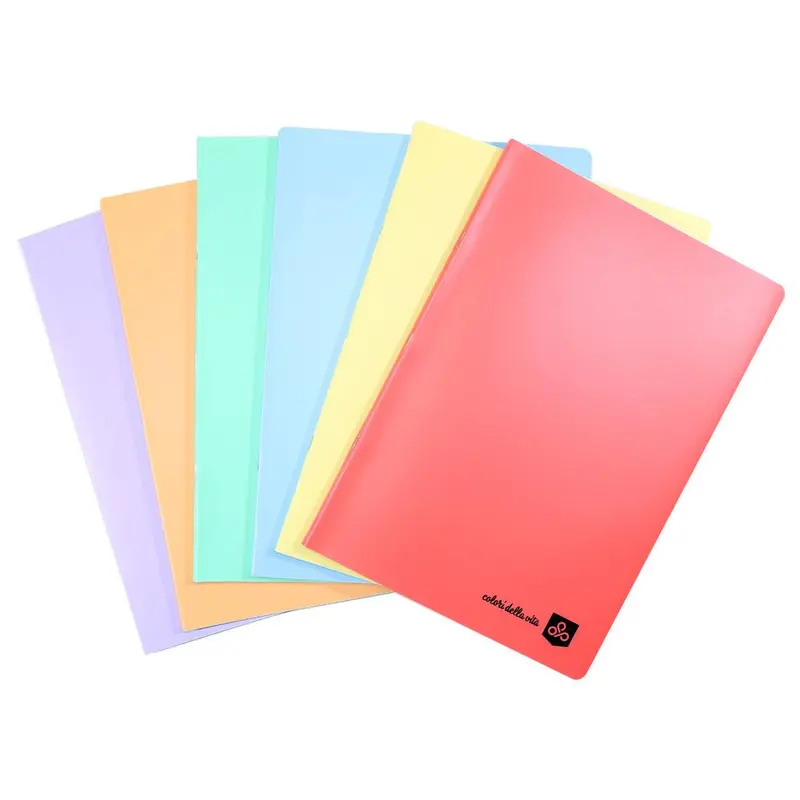 (NET) OPP Colori Della Vita Fluo Stitched Copybook - 48 sheets - seyes / 16.5 x 21 cmYellow