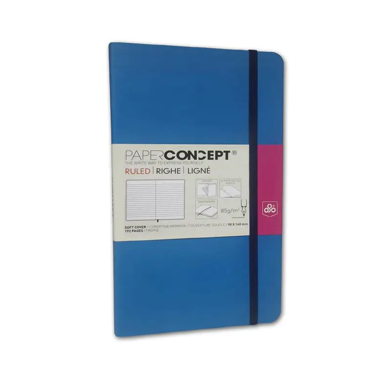 (NET) OPP Paperconcept Executive Notebook PU Pastel Soft Cover lined / 914 cm