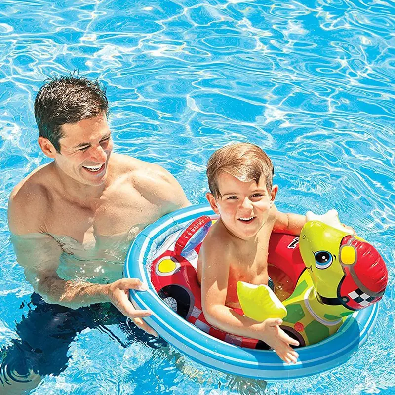 (NET)Intex Inflatable See Me Sit Pool RideTurtle