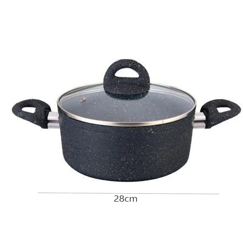(Net) Stewpot Granite With Lid 28 cmGrey