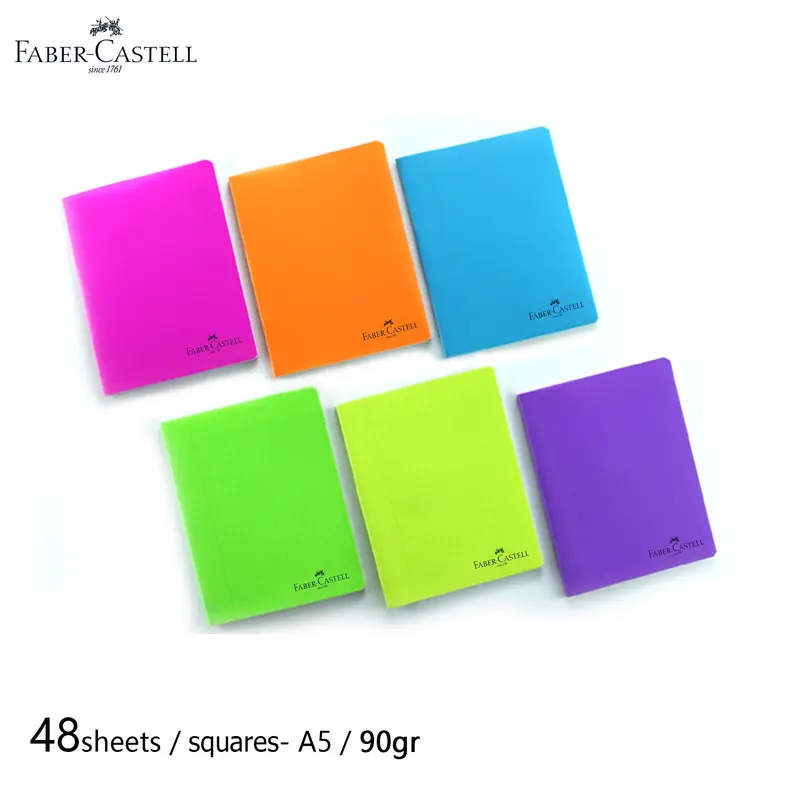 (NET)Faber-Castell Stitch Book A5  48sh 70g 2Lines Engl.RED