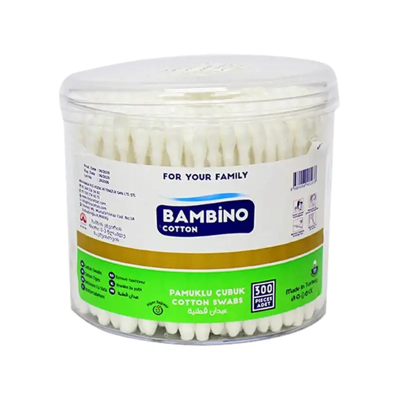Bambino Cotton Ear Buds 300 Pcs