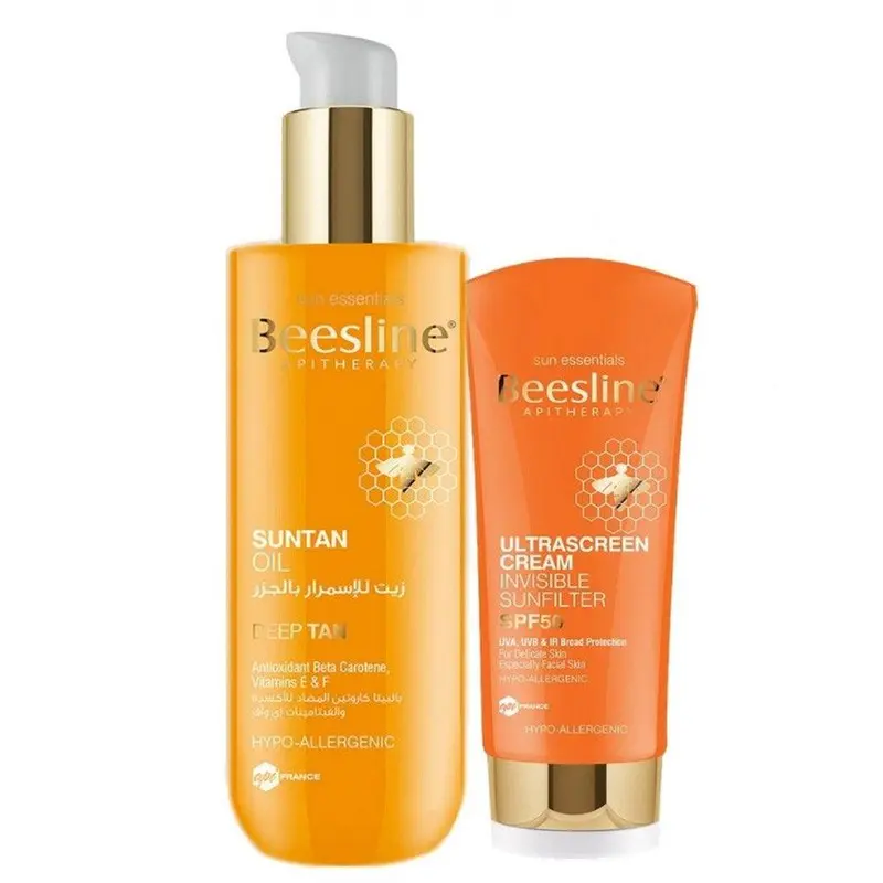 Beesline Sun Tan Oil 200ml   Cream Invisible Sunfilter SPF50 30ml