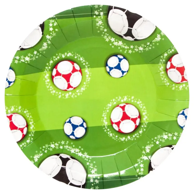 Birthday - Football Paper Plate ( 6 Pcs) / E-20