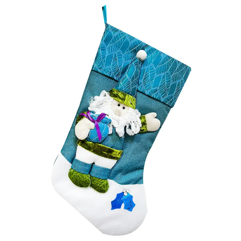 Blue Santa Claus Welcome Door Hanger - A Festive Greeting for ChristmasBlue Santa