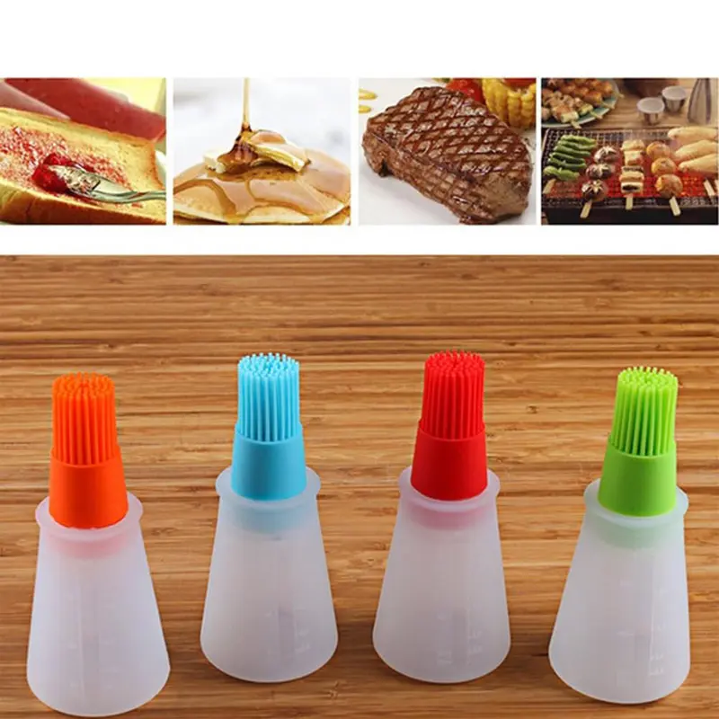 Silicone Squeeze Basting Brush Oil DispenserBlue