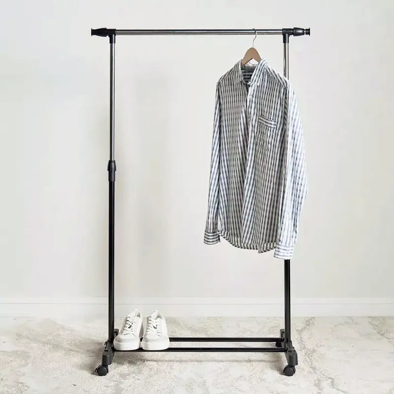 Single Pole Retractable Hanger Clothes Horse / 901Black