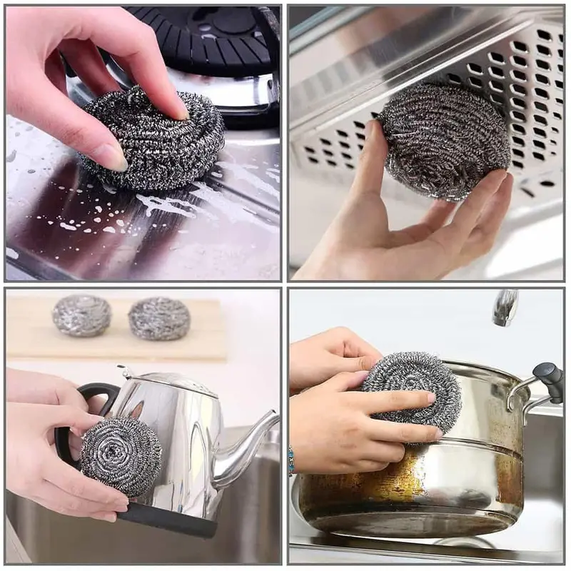 Star Dish washing Steel Scrubber 6 pcs pack
