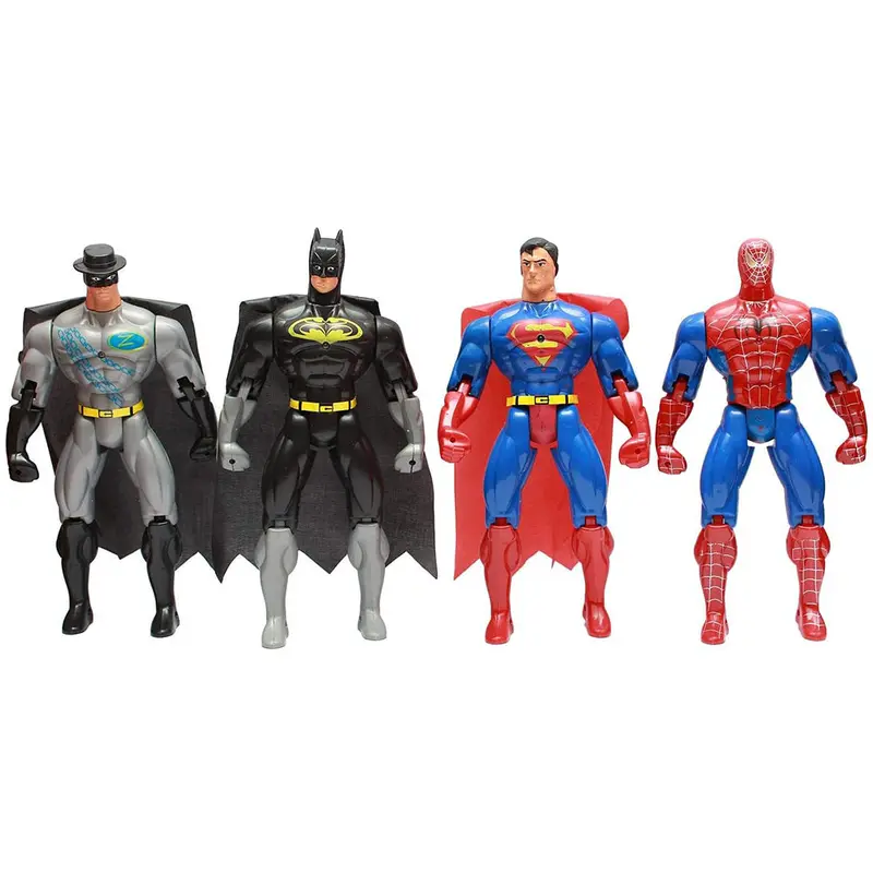 Super Heroes Figures Toys Set Of 4 Pcs