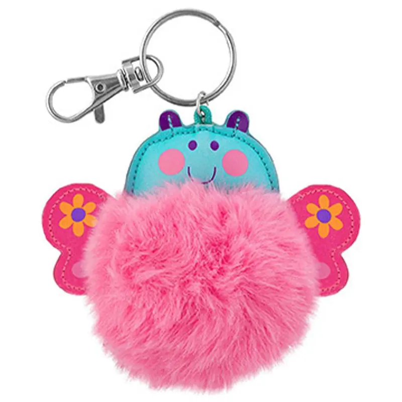 Stephen Joseph Pom Pom Critter Key Chains Butterfly / 18575
