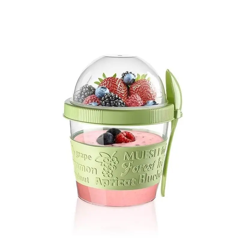 Titiz Plastik Take n Go Yoghurt Container 500ml - 17ozGreen