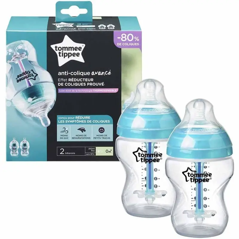 Tommee Tippee Combat Anti-Colic Feeding Bottle 260ml Pack Of 2 / 25252