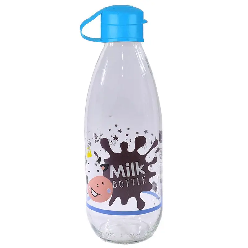 Titiz Plastik Moo Milk Bottle 1000ml - 34ozBlue