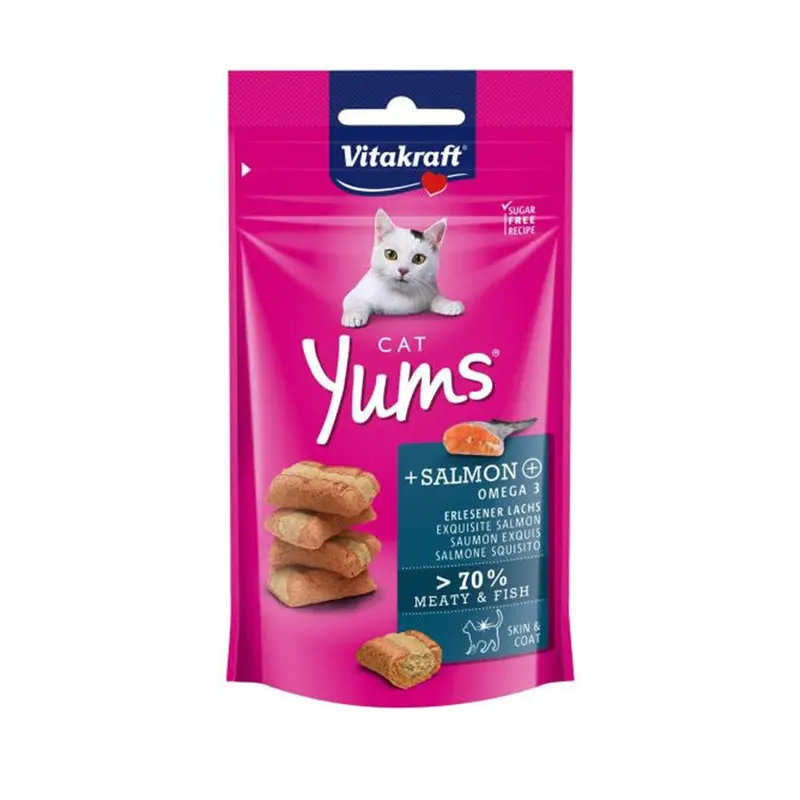 Vitakraft Cat Yums Salmon Treats 40g