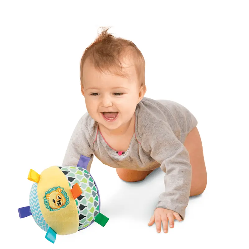 Win Fun Caesar the Lion Soft Rattle Ball