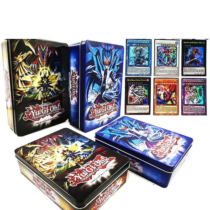 Yugioh Metal Box Trading Card Yu Gi Oh Game Paper Card ( 42 cards) /4309 / DEC-961Bordo