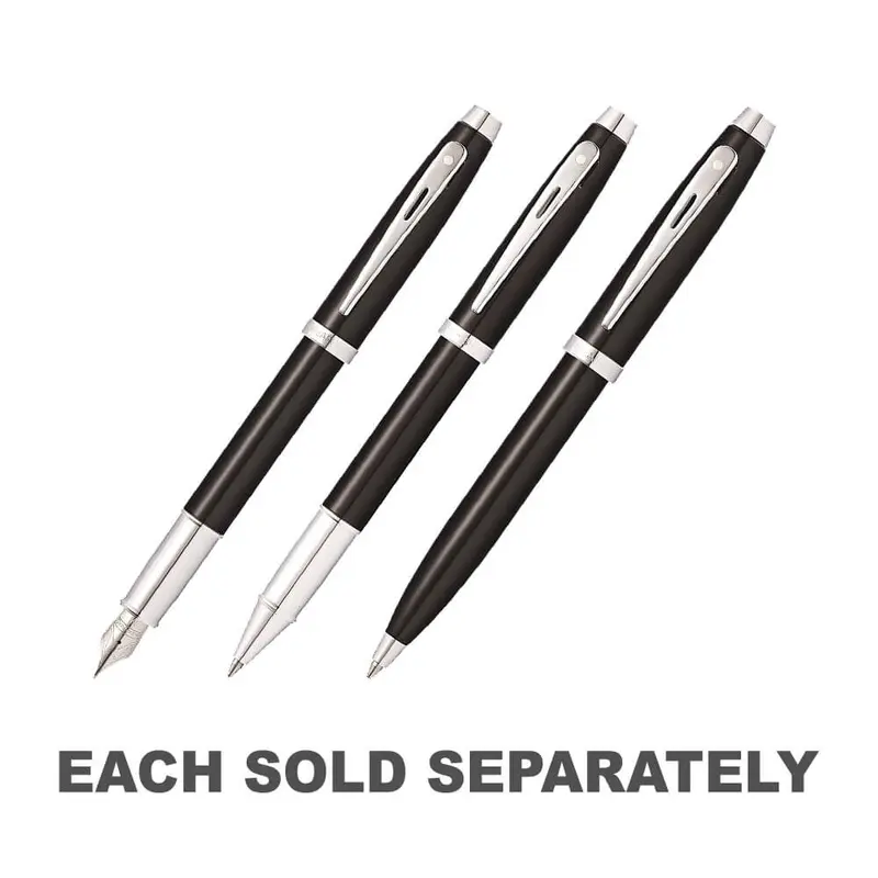 100 Black Lacquer/Chrome Plated PenBallpoint
