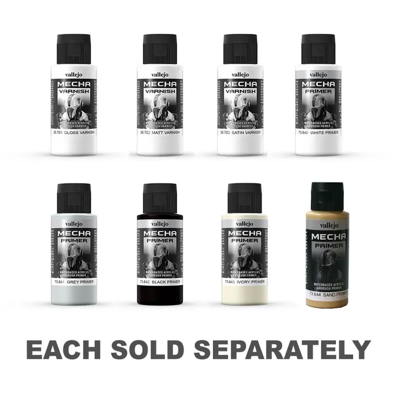 Vallejo Mecha Colour Waterbased Acrylic 60mLBlack Primer