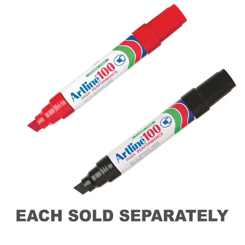 Artline High Performance Chisel Permanent MarkerRed
