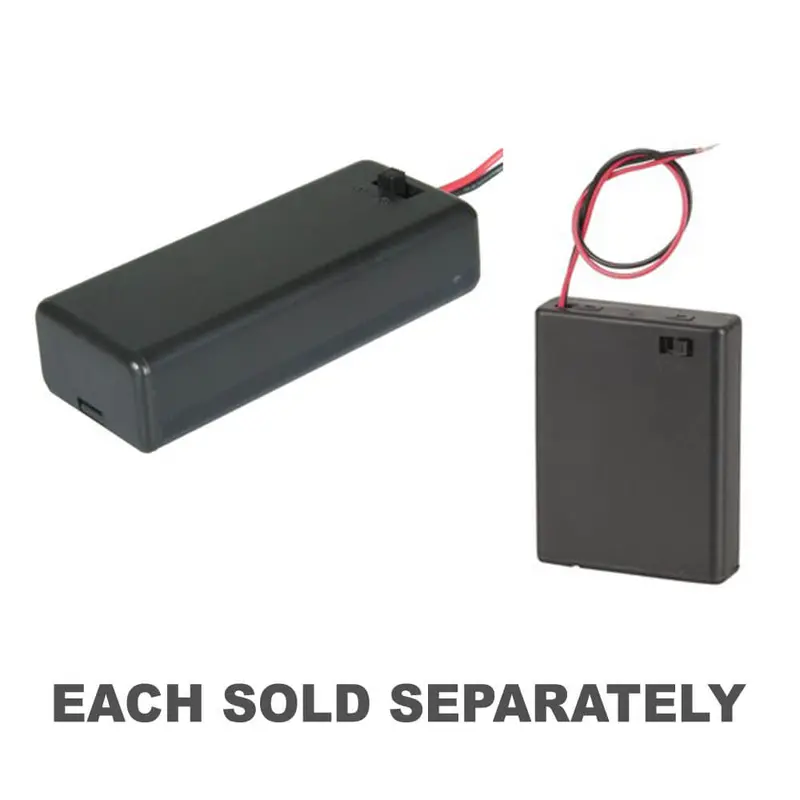 Switched Battery Enclosure (AAA)2pcs Batteries