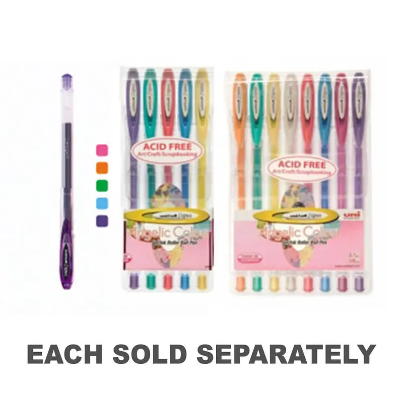 Uni-Ball Signo Angelic Fine Gel Pen Assorted12pk