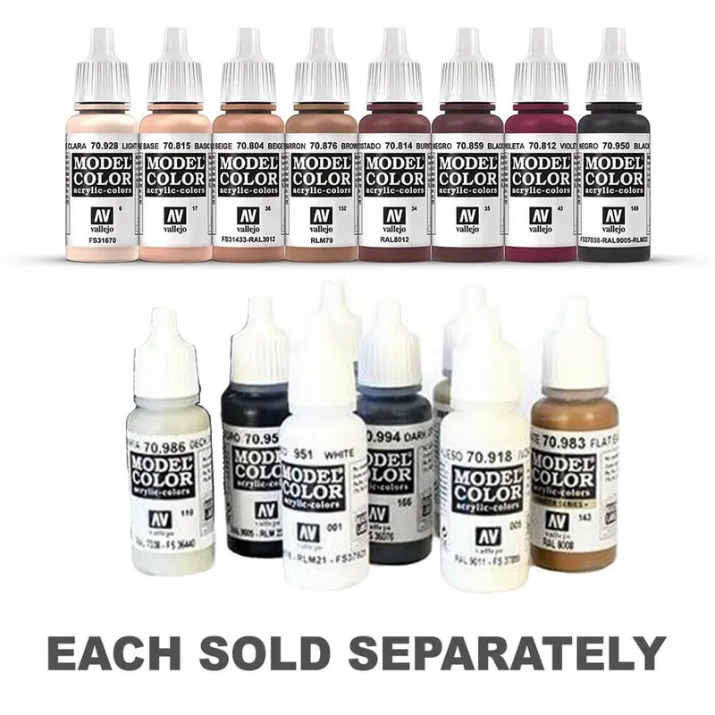 Vallejo Paints Model Colour Set of 8 ColourFace Painting