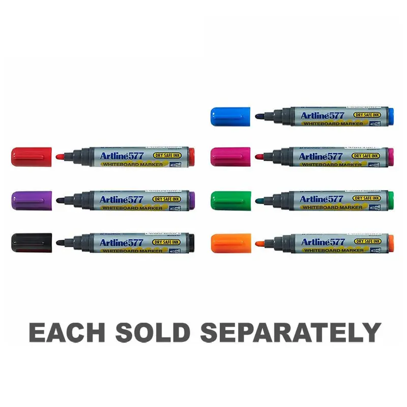 Artline Whiteboard 3mm Bullet Tip Marker (Box of 12)Prple
