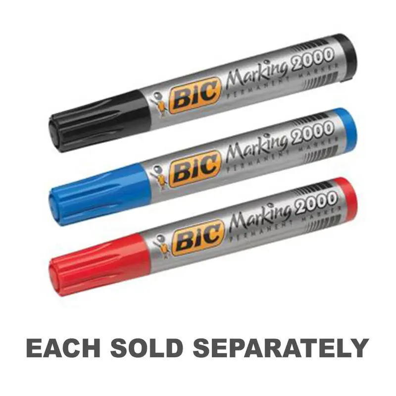 Bic Bullet Tip Permanent Marker 12pcs (1.7mm)Red