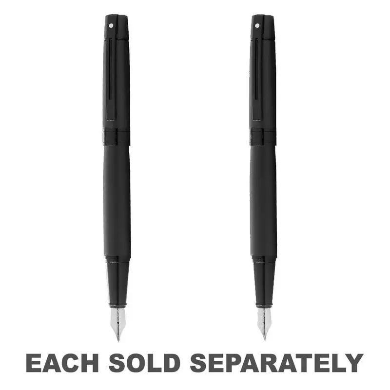 Sheaffer 300 Fountain Pen w/ Black Trim (Matte Black)Med.
