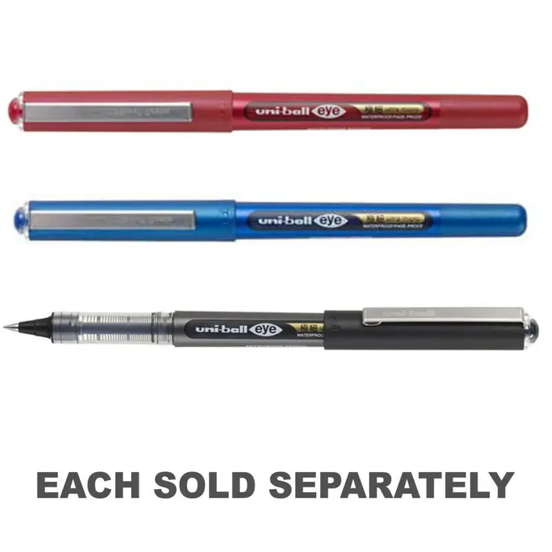 Uni-Ball Eye Ultra Fine Rollerball Pen 0.38mm 12pcsBlack