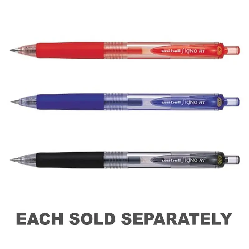 Uni Signo Retractable Ultra Fine Pen (Box of 12)Black