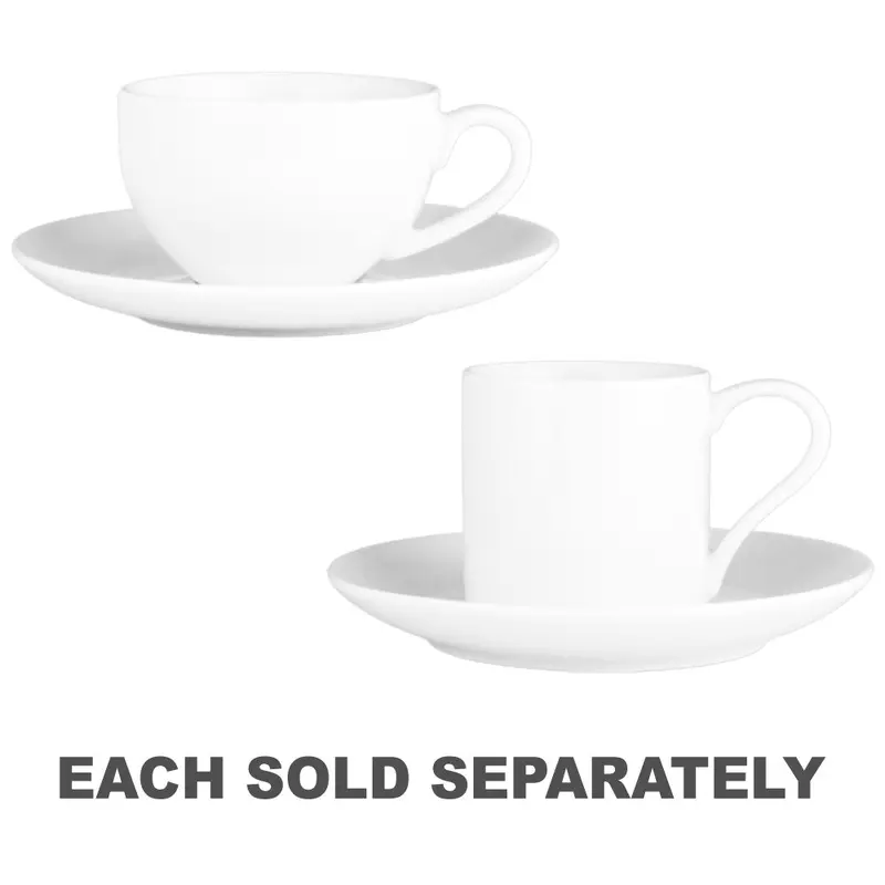 Wilkie New Bone Porcelain Demi Cup & Saucer 100mLStraight