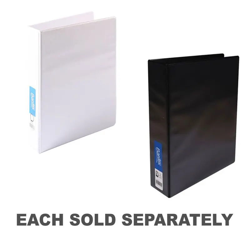 Bantex A4 2D-Ring Insert Binder 38mmBlack