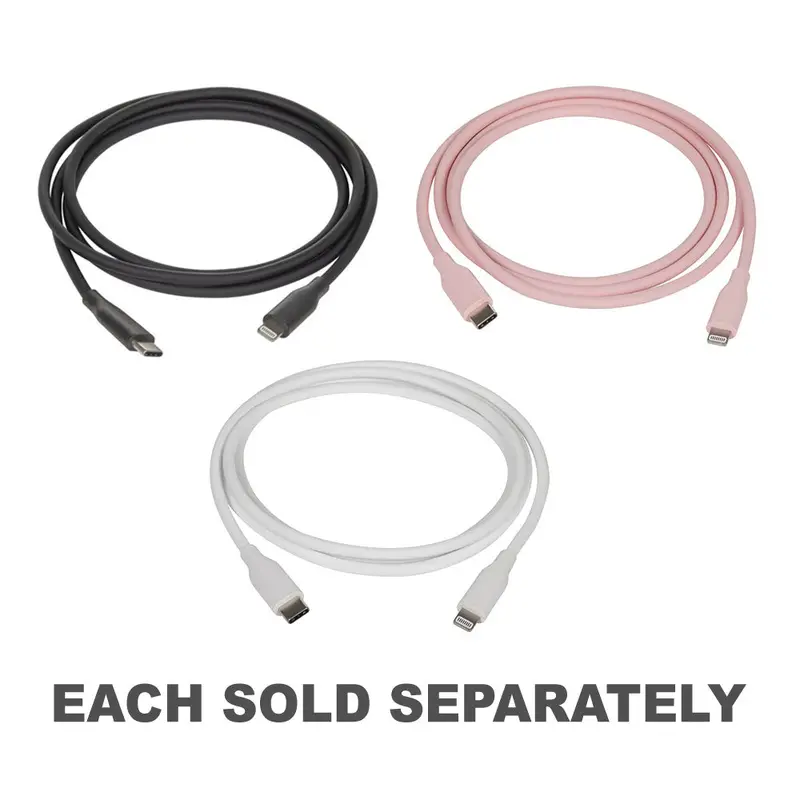 Silicone USB Type-C to Lightning MFi Cable 1.2mBlack