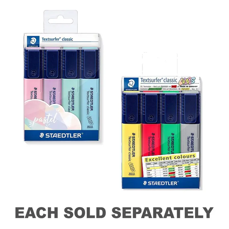 Staedtler Textsurfer Classic Highlighters 4pcsExcellent
